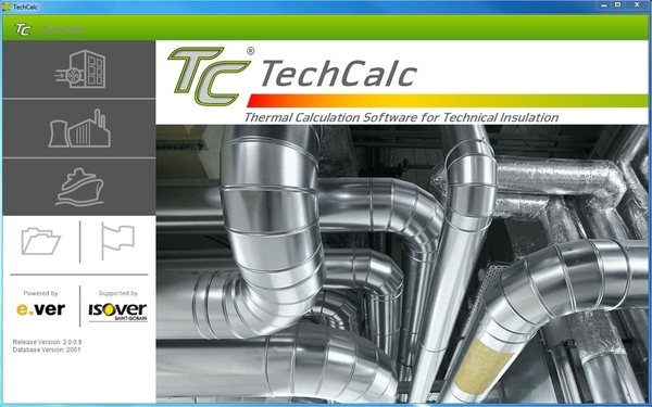 TechCalc start screen