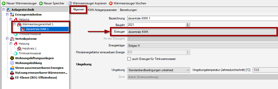 Auswahl Erzeuger