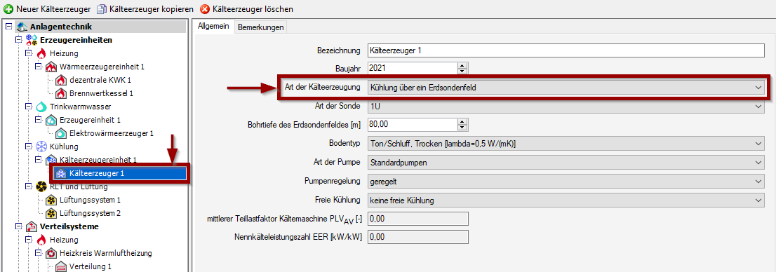 Auswahl Erdsonden