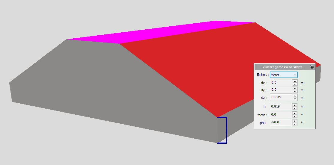 Höhe Kniestock Drempel