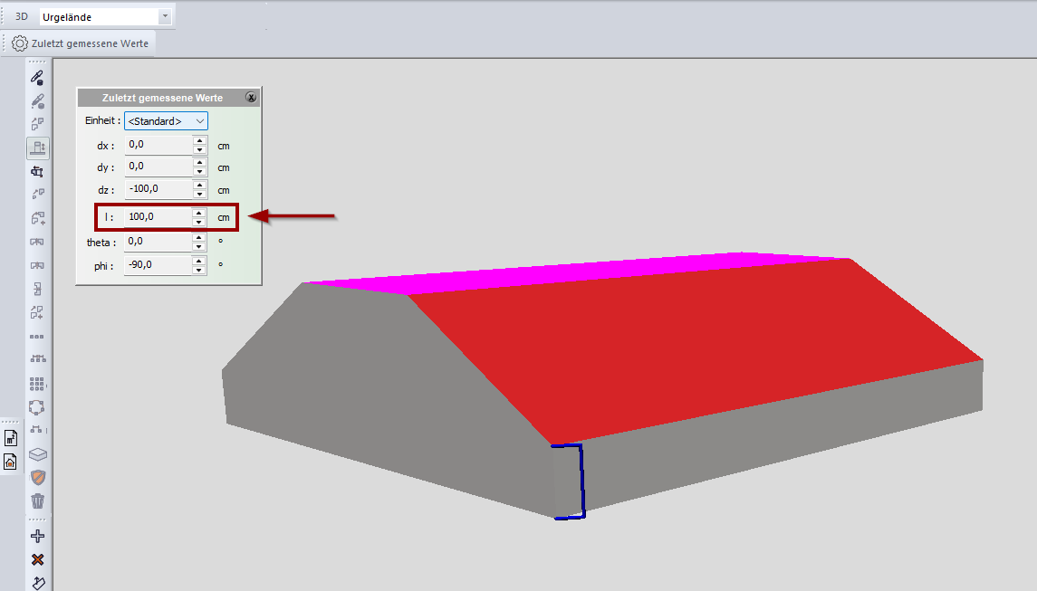 Überprüfung der Eingabe im 3D