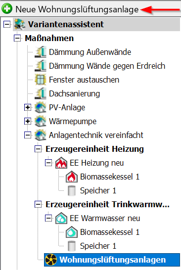 Neue Wohnungslüftungsanlage